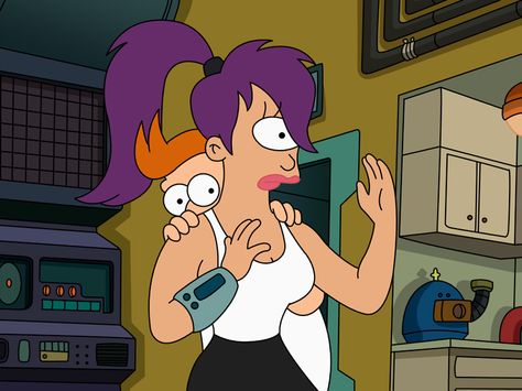 Fry and Leela Fry And Leela, Leela Futurama, Futurama Characters, Captain Janeway, Futurama, New New, Television Show, Dreamworks, Animation Art