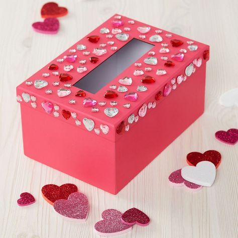 10+ Creative Valentine Boxes - Moms On The Clock Girls Valentines Boxes, Diy Valentines Box, Valentine Boxes For School, Kids Valentine Boxes, Valentine Card Box, Valentine Mailbox, Presente Diy, Valentinstag Party, Valentines Gift Box