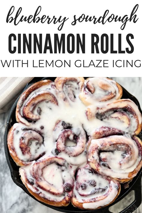 Indulge in the ultimate breakfast treat with our Blueberry Sourdough Cinnamon Rolls with Lemon Glaze Icing recipe! These rolls combine the tangy flavor of sourdough with sweet blueberries and a zesty lemon glaze, creating a mouthwatering twist on a classic favorite. Perfect for lazy mornings, brunch gatherings, or just because you deserve it. Easy to make and even easier to love, these cinnamon rolls are a must-try for any baking enthusiast.#SourdoughCinnamonRolls #BlueberryLemon #HomemadeBaking Sourdough Lemon Blueberry Rolls, Blueberry Sourdough Cinnamon Rolls, Sourdough Blueberry Rolls, Sourdough Lemon Rolls, Glaze Icing Recipe, Lemon Glaze Icing, Pastry Cake Recipes, Blueberry Sourdough, Glaze Frosting