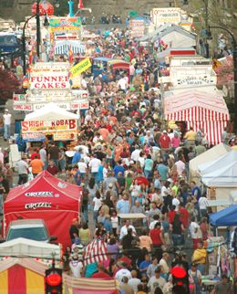 The Hillbilly Days Festival. Since 1977, Pike County has been celebrating Hillbilly Days. This nationally known annual event is a fundraiser to benefit the Shriner's Children's Hospital in Lexington, Kentucky. Held in Downtown Pikeville, April 20 - 22, this is one festival you've got to see to believe. The festival is attended by over 100,000 folks and continues to get bigger and better each year. Pikeville Kentucky, Kentucky Tourism, Kentucky Vacation, Floyd County, Pike County, Packing Moving, Flower Growing, Kentucky Girl, American Photography