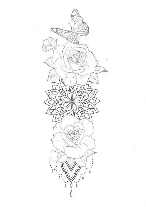 Mandala And Roses Tattoo, Half Sleeve Stencils For Women, Forearm Half Sleeve Tattoos For Women Stencil, Half Mandala Tattoo Design Women Arm, Woman Tattoo Stencil, Feminine Half Sleeve Tattoo Forearm, Forearm Tattoo Women Stencil, Mandala Floral Tattoo Design, Forearm Cover Up Tattoos