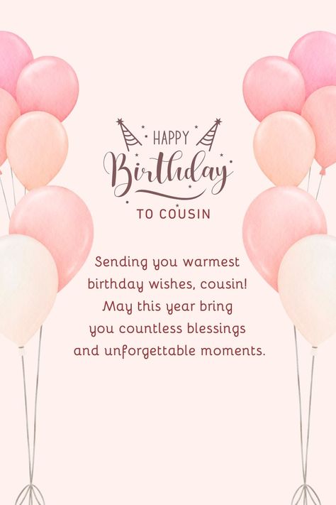 279 Happy Birthday Cousin Images, Message And Quotes Happy Birthday Wishes Cousin Female, Happy Birthday Wishes To Cousin, Happy Birthday Cuz Cousin Female, Birthday Message For Cousin, Birthday Cousin Female, Cousin Birthday Wishes, Happy Birthday Cousin Quotes, Happy Birthday Wishes For Cousin, Happy Birthday Wishes Aunt