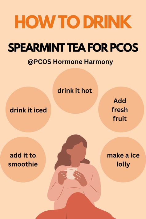 Discover how to drink spearmint tea for the best results! 🌿 Learn simple steps to brew this herbal tea, which helps balance hormones, manage PCOS symptoms, and promote clear skin. Ideal for reducing stress and aiding digestion. Find out when and how to drink it for maximum benefits. Start incorporating spearmint tea into your daily routine and enjoy its refreshing health benefits! #SpearmintTea #PCOSRelief #HormoneBalance #ClearSkin #HerbalTea #HealthyLiving Spearmint Tea Benefits, Wellness Girl, Tea Infusion, Spearmint Tea, Sleep Tea, Balance Hormones, Organic Herbal Tea, Beauty Supplements, Peppermint Tea