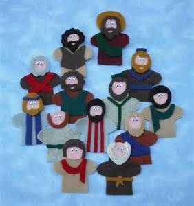 bible character felt patterns - Yahoo Search Results Felt People, Jesus Disciples, 12 Disciples, Bible Quiet Book, Finger Puppet Patterns, Godly Play, Felt Puppets, Puppet Master, Puppets Diy