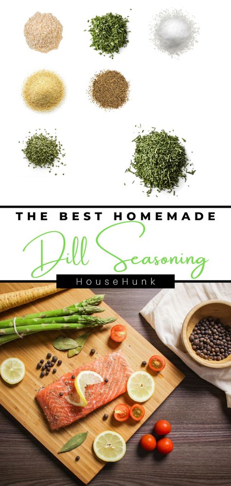 Dill Seasoning Recipes, Dill Pickle Seasoning Recipe, Chicken With Dill, Dill Pickle Seasoning, Dill Seasoning, Dill Salt, Pickle Seasoning, Lemon Dill Salmon, Salt Recipes