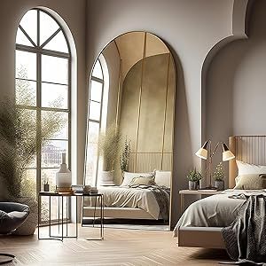 Tall Mirror Wall, Huge Wall Mirror, Large Standing Mirror, Arched Floor Mirror, Freestanding Wall, Giant Mirror, Mirror Decor Living Room, Long Mirror, Tall Mirror