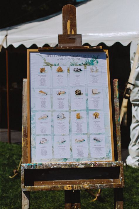 cheese themed table plan for wedding in bath somerset Wedding Table Name Ideas, Cheese Table, Table Assignments, Bath Somerset, Manor Farm, Wedding Table Names, Wedding Table Plan, Intimate Wedding Ceremony