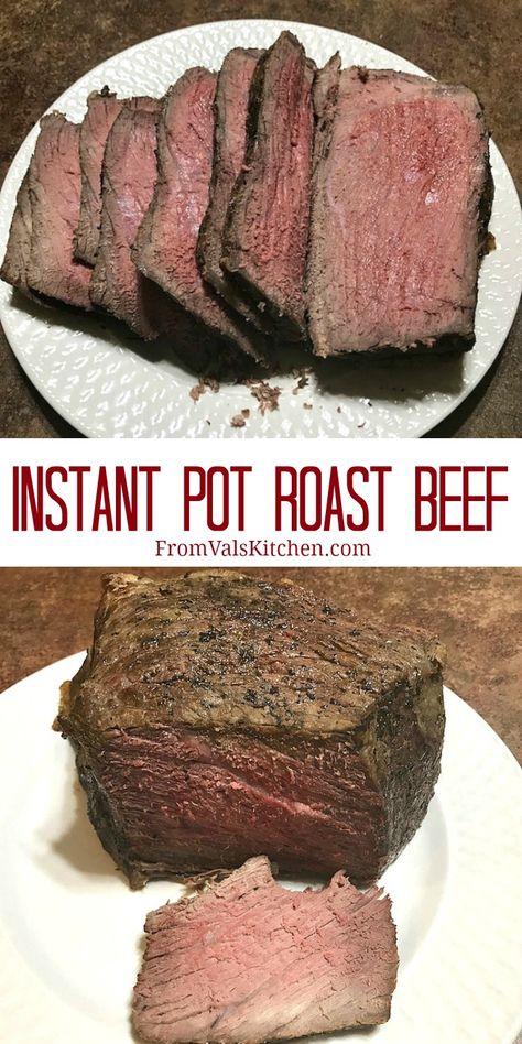 Shoulder Roast Instant Pot, Instapot Roast Beef, Instant Pot Roast Beef, Top Round Roast Recipe, Bottom Round Roast Recipes, Instant Pot Roast, Pot Roast Beef, Pot Roasts, Roast Beef Recipe