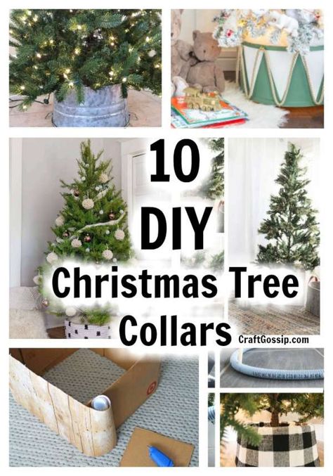 Christmas Tree Collars, Diy Christmas Projects, Tree Collar Christmas, Xmas Tree Stands, Cheap Christmas Trees, Christmas Tree Box Stand, Christmas Tree Base, Christmas Collar, Christmas Tree Box