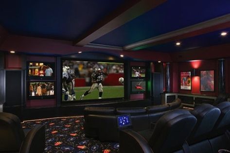 Tv Solutions, Dream Basement, Home Theaters, Home Theater Setup, Tech Home, Home Theater Rooms, Home Theater Design, Sports Room, Theatre Design