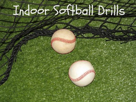 Softball Practice: 3 Indoor Drills Perfect for Cold Weather : Softball Spot Basic Softball Drills, Indoor Softball Practice Drills, Pitching Drills, Baseball Workouts, Softball Workouts, Softball Pitching, Softball Drills, Softball Training, Baseball Drills