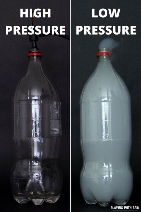 The best 3 ways to make a cloud in a bottle. This simple science experiment is great for kids and is so cool to see! Teach your kids about high pressure and low pressure weather with this really simple experiment. #playingwithrain #scienceexperiment #activitiesforkids #weatherexperiments Best Science Experiments For Kids, Weather Science Experiments For Kids, Air Pressure Experiments, Cloud In A Bottle, Weather Science Activities, Weather Experiments, Fun Experiments For Kids, Fun Science Experiments, Homeschool Science Experiments