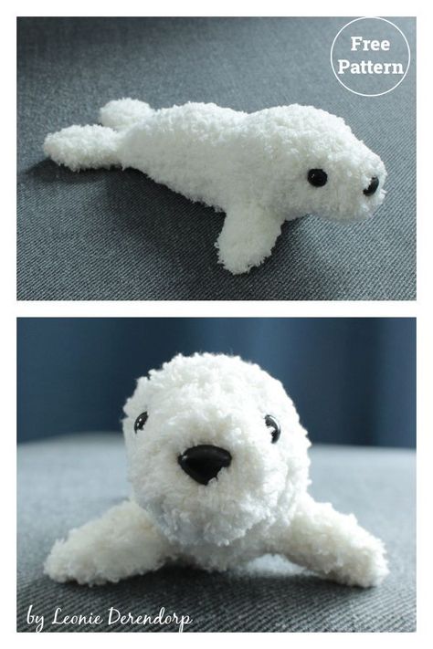 Crochet Seal Amigurumi Free Pattern, Seal Plushie Pattern, Crochet Sea Lion Pattern Free, Sea Lion Crochet Pattern Free, Seal Amigurumi Free Pattern, Free Seal Crochet Pattern, Baby Seal Crochet Pattern, Sea Lion Crochet, Seal Crochet Pattern Free