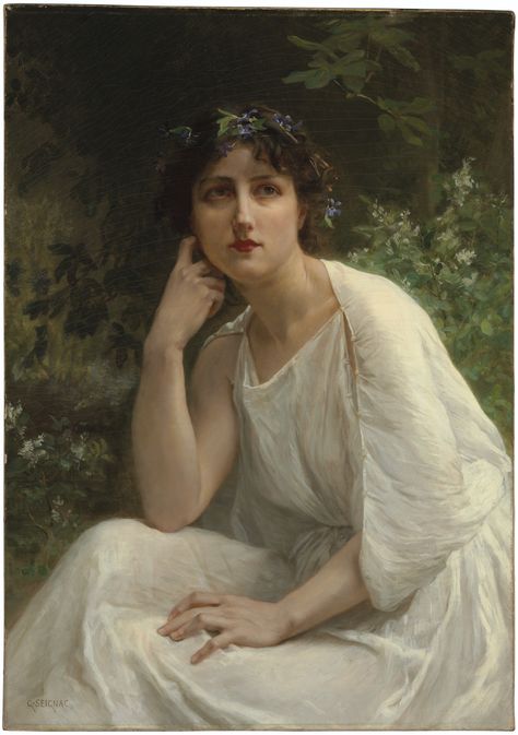 Guillaume Seignac (French, 1870-1929) | Woman in White | 19th Century, Paintings | Christie's Guillaume Seignac, Woman In White, Painting Woman, 19th Century, White