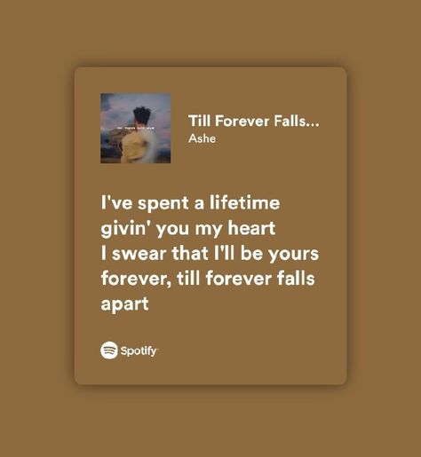 Till Forever Falls Apart Lyrics Spotify, Till Forever Falls Apart Lyrics, Another Love Spotify, Love Spotify Lyrics, Mixtape Diy, Till Forever Falls, Lyrics Spotify, Spotify Lyrics, Lyrics Aesthetic