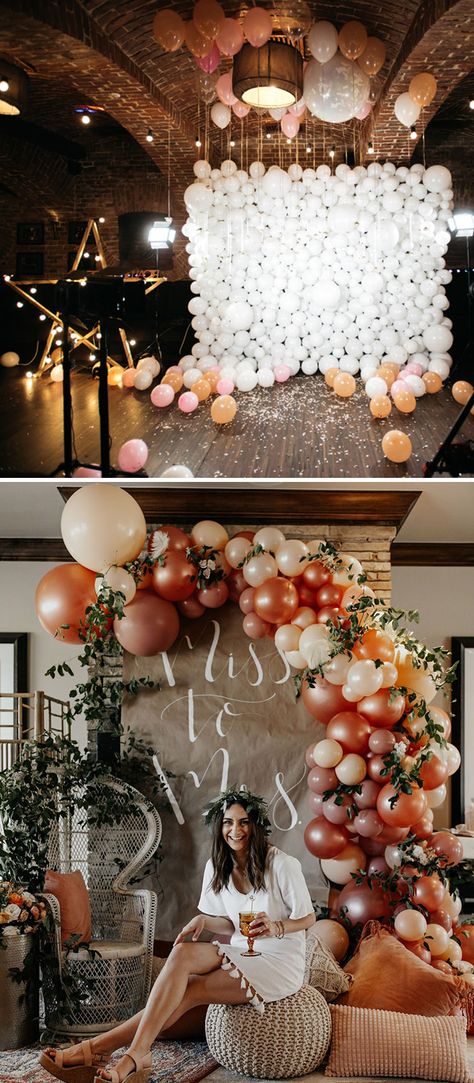 rust and terracotta colored ballon wedding backdrop ideas Terracotta Engagement Party, Terracotta Wedding Photo Backdrop, Boho Balloon Arch Wedding, Rust Balloon Garland, Ballon Decorations Engagement, Rust Balloon Arch, Fall Wedding Shower Balloon Arch, Fall Wedding Backdrops Diy, Wedding Party Balloons