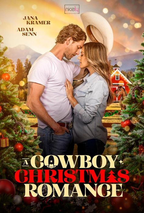 Christmas Movies List, Romance Movie, Cowboy Romance, Jana Kramer, Best Christmas Movies, Christmas Romance, Lifetime Movies, Hallmark Christmas Movies, Cowboy Christmas