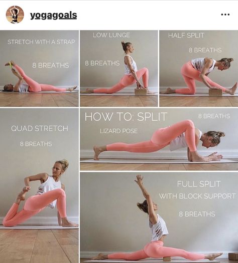 Splits In 10 Minutes, Get Your Splits, Do Splits, Split Yoga, How To Do Splits, Workout Splits, Dancer Workout, Easy Yoga Workouts, Pose Yoga