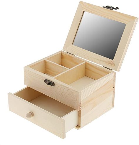 Sewing Supplies Storage, Jewelry Box Diy, Diy Case, Diy Drawers, Bracelets Charms, Wooden Jewelry Box, Watch Storage, Cases Diy, Wooden Drawers