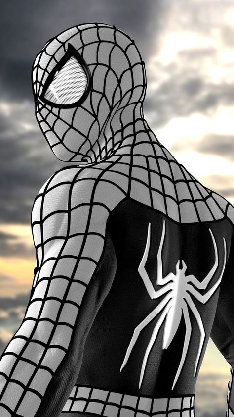 Spider Man Tobey Maguire, Spiderman Suit, Spiderman Suits, Black And White Suit, Tobey Maguire, Man Suit, Black Spider, Black Suit, Black Suits