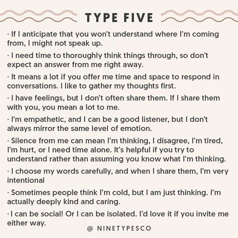 Type 5 Enneagram, Enneagram 5, Infj Type, Enneagram 4, Introverts Unite, Intj Personality, Enneagram Types, Good Listener, Mbti Personality