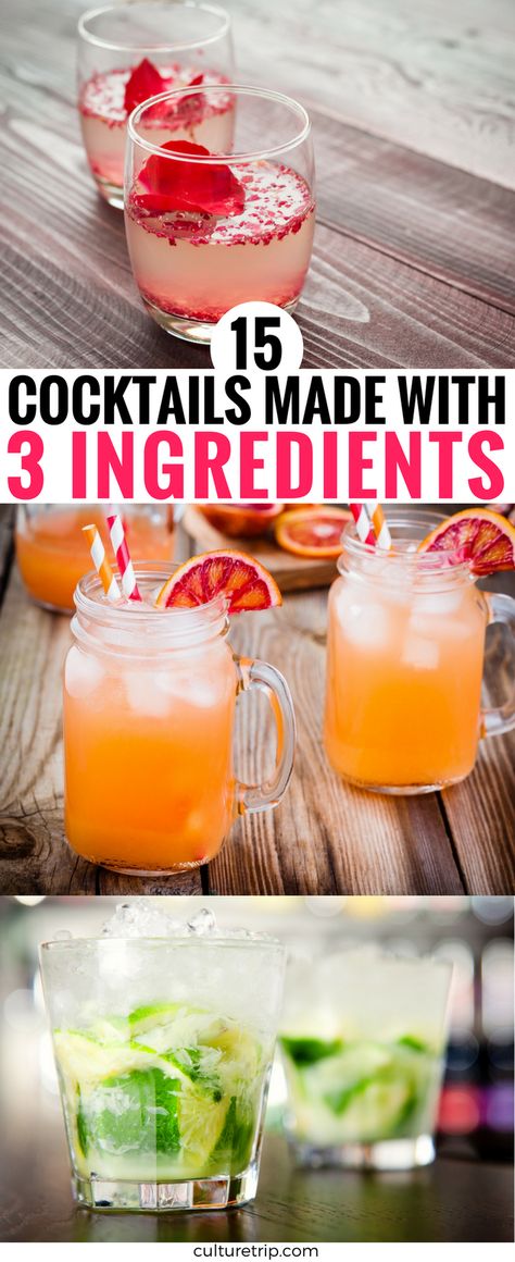 15 Stylish Cocktails Made With Only 3 Ingredients Pregame Drinks, Vodka Drinks Easy, Drinks Alcohol Recipes Easy, Vodka Mixed Drinks, Vodka Cocktails Easy, Easy Mixed Drinks, Easy Alcoholic Drinks, Fashion 60s, Alcholic Drinks