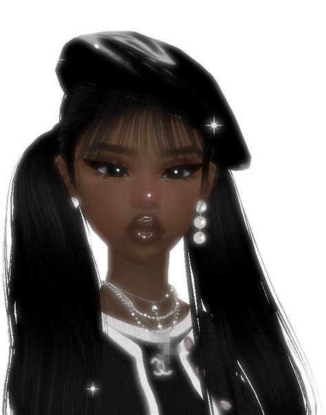 Cute Imvu Avatars Ideas, Imvu Pfp Aesthetic, Dark Skin Imvu Avatar, Black Vrchat Avatars, Imvu Profile, Second Life Avatar Black, Imvu Aesthetic, Imvu Black Girls Avatar Ideas, Black Pfp