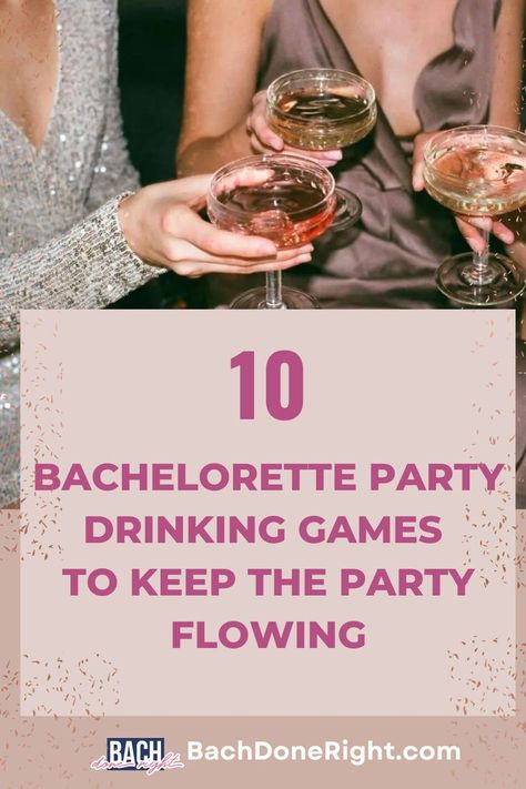 Hosting a bachelorette party is not just about preparing food, drinks, and souvenirs. One of the keys to a great event is planning the right games that everyone will want to engage with and have a good time! Gather your squad and get the party started: we have rounded up 10 fun bachelorette party drinking games for you! #bacheloretteparty #henparty #bachelorettepartyideas #bachelorettepartygames #bachelorettepartythemes Drinking Game Ideas, Party Drinking Games, Bachelorette Drinking Games, Bachelorette Party Games Drinking, Bachelorette Party Drinks, Fun Bachelorette Party, Awesome Bachelorette Party, Drinking Game, Drinking Party