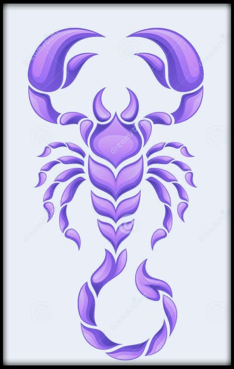 Purple Scorpion Simple Scorpion Drawing, Cute Scorpion Drawing, How To Draw A Scorpion, Scorpion Template, Scorpion Drawing Simple, Scorpion Tattoo Drawing, Drawing Scorpion, Scorpion Tattoo Feminine, Scorpion Drawing