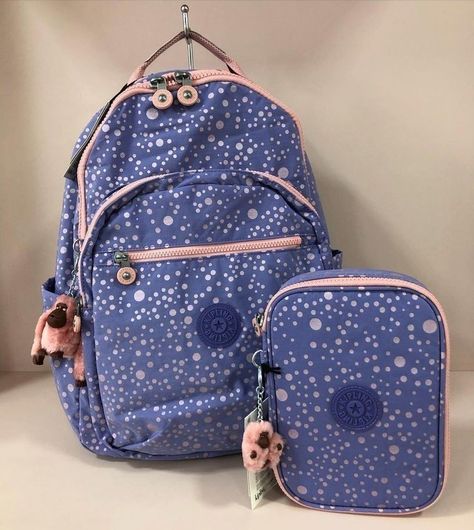 School Supplies Diy Notebook, Cute Backpacks For School, High School Bags, Preppy School Supplies, Kipling Backpack, Stylish School Bags, Kawaii School Supplies, Kipling Bags, Diy School Supplies