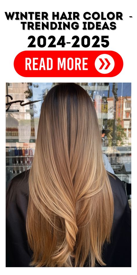 24 Top Winter Hair Color Trends 2024-2025: Brunettes, Blondes & More! Trending Hair Color, Winter Hair Color Trends, Trending Hair, Trending Ideas, Natural Highlights, Icy Blonde, Hair Color Ideas For Brunettes, Winter Hair Color, Winter Hair