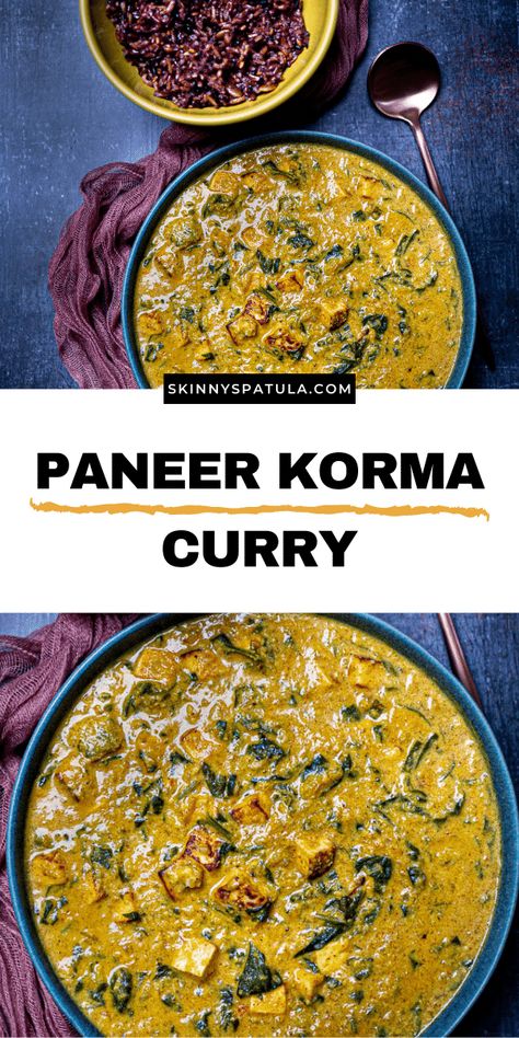 Paneer Korma Recipe, Korma Curry Recipes, Paneer Korma, Veggie Korma, Vegetarian Korma, Korma Paste, Korma Curry, Paneer Curry Recipes, Batch Cooking Recipes