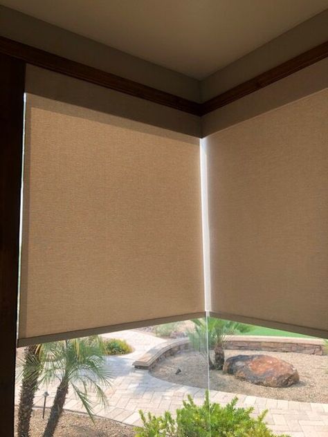 5 Window Covering Ideas for Corner Windows - Window Treatments | custom blinds | custom drapes Blinds For Corner Windows, Curtain Ideas For Corner Windows, Corner Window Blinds, Corner Window Ideas, Window Covering Ideas, Kitchen Window Blinds, Corner Window Treatments, Kitchen Window Decor, Corner Windows