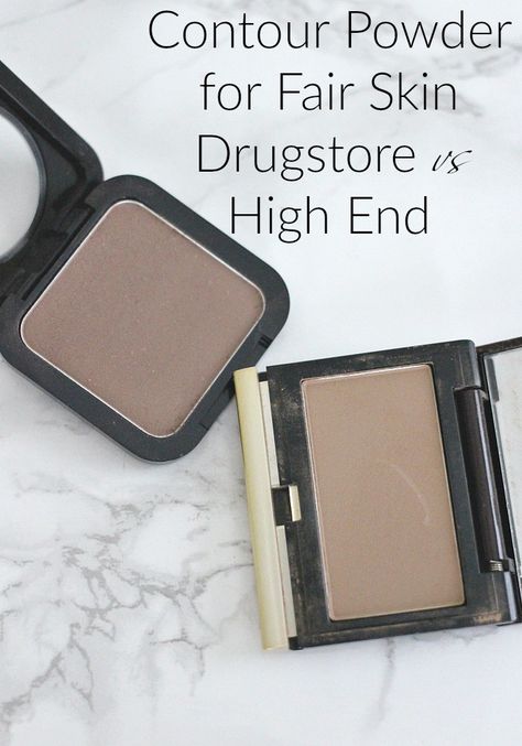 Contour Powder for Fair Skin | Drugstore vs High End Contour Fair Skin, Makeup Contour, Best Contouring Products, Fair Skin Makeup, Contour Powder, Best Highlighter, Lipstick For Fair Skin, Makeup Organization Diy, High End Makeup