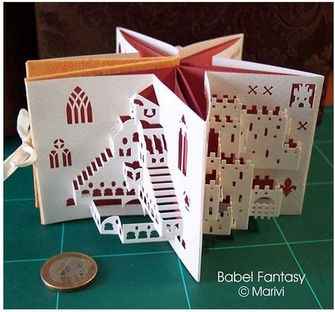 Kirigami Templates, Hantverk Diy, Origami Architecture, Paper Architecture, Origami And Kirigami, Paper Engineering, Pop Up Art, Paper Pop, Bookmaking