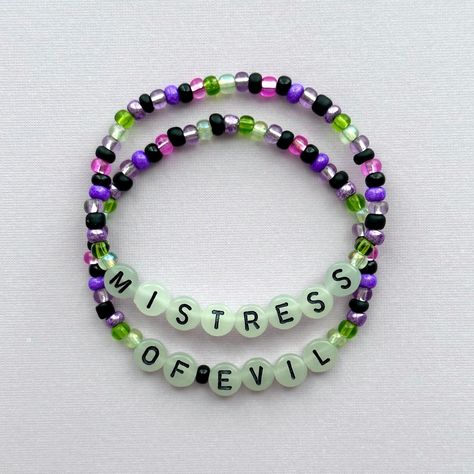 This Beaded Bracelets item by ColieAndCoGoods has 11 favorites from Etsy shoppers. Ships from Fayetteville, AR. Listed on Jun 6, 2024 Disney Bracelets, Evil Bracelet, Mistress Of Evil, Tiny Bead Bracelet, Disney Bracelet, Bracelets Ideas, Disney Villain, Bracelet Ideas, Handmade Jewelry Diy