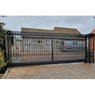 Classic Fence, Entry Gate, Outdoor Fencing, Driveway Gates, Wrought Iron Fences, Sliding Gate, Wrought Iron Gates, Entry Gates, Driveway Gate