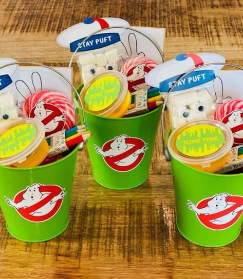 Ghostbuster Party Favors, Ghostbusters Party Decorations, Ghostbusters Party Favors, Ghostbusters Birthday Party Decorations, Ghostbuster Birthday Party Ideas, Ghost Busters Birthday, Ghostbusters Party Food, Ghostbuster Party, Ghost Busters Birthday Party