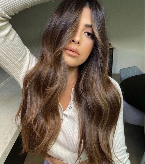 Faux Bangs, Bombshell Hair, Mekap Mata, 20 Makeup, Balayage Hair Dark, Smink Inspiration, Brunette Balayage Hair, Brown Hair Balayage, Colour Ideas