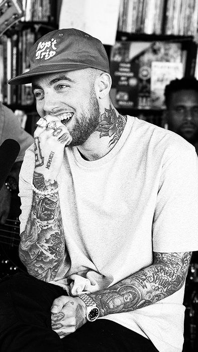 Mac Miller Quotes, Smile Poster, Mac Miller Tattoos, Ariana Grande Facts, Sam And Cat, Jessie J, Rap Aesthetic, Jason Derulo, Leg Sleeves