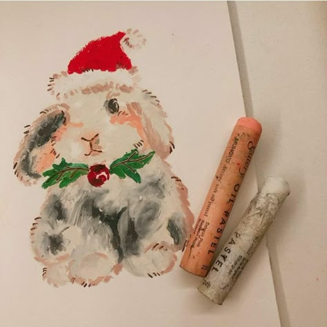 Oil Pastel Christmas, Crayon Painting, 심플한 그림, Oil Pastels Painting, Pastel Crayons, Oil Pastel Paintings, Oil Pastel Art, Oil Pastel Drawings, Crayon Art