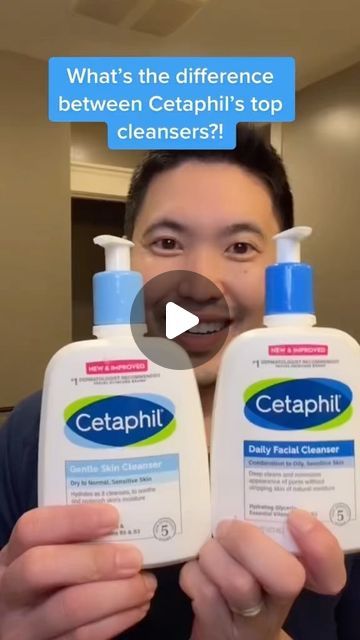 Cetaphil US on Instagram: "Derm knows best! Thank you for breaking down the differences in our Daily Facial Cleanser and our Gentle Skin Cleanser. 🙏

Shop both cleansers @walmart." How To Use Cetaphil Cleanser, Cetaphil Cleanser Before And After, Oily Skin Facewash, Cetaphil Cleanser, Cleanser For Combination Skin, Cetaphil Gentle Skin Cleanser, Daily Facial Cleanser, Gentle Skin Cleanser, Night Skin Care Routine