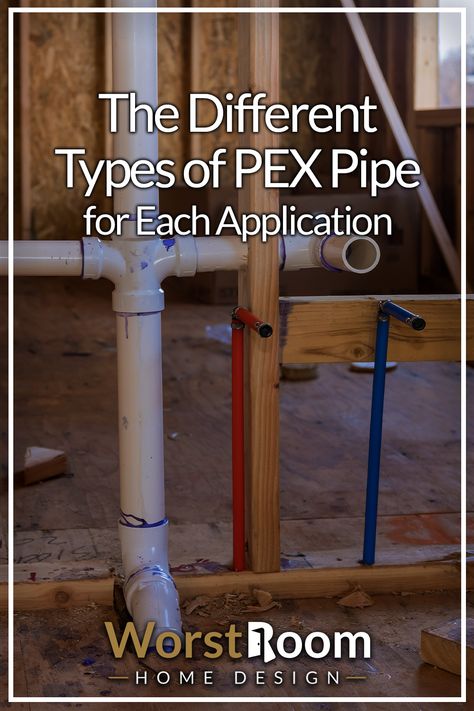 The Different Types of PEX Pipe for Each Application Pex Plumbing Diy, House Plumbing, Type Chart, Pex Plumbing, Residential Plumbing, Building Stairs, Pex Pipe, Plumbing Pipes, Diy Plumbing