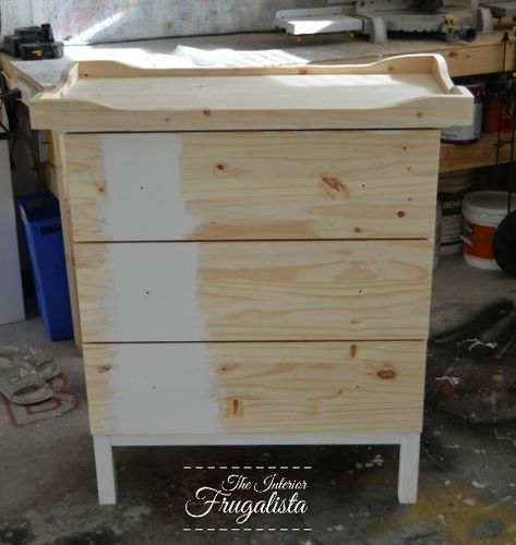 Ikea Tarva Changing Table, Nursery Dresser Diy, Ikea Tarva Dresser Hack, Ikea Changing Table, Tarva Dresser Hack, Baby Change Table, Tarva Dresser, Changing Dresser, Ikea Tarva Dresser