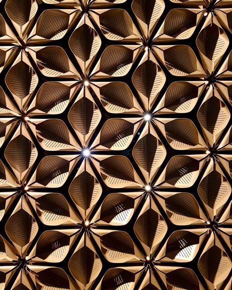 Organic Ceiling Design, Symmetry Architecture, Ceiling Pattern, Organic Patterns, Diwali Lights, Wall Pattern, Ceiling Detail, Decorative Panels, Wall Patterns