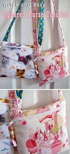 Foldover Bag, Purse Sewing Patterns, Kids Purse, Purse Tutorial, Diy Bags Purses, Fabric Purses, Sewing Purses, Diy Handbag, Unique Purses