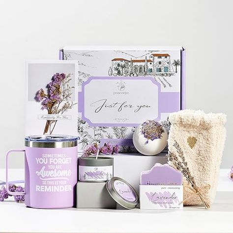 Mothers Day Gift Set Mothers Day Card Mothers Day Gift Ideas Mothers Day Gift Ideas Mothers Day Flowers Mothers Day Spa Baskets, Gift Basket For Women, Unique Gift Baskets, Lavender Spa, Gift Baskets For Women, Lavender Gifts, Spa Gift Basket, Purple Gift, Relaxation Gifts