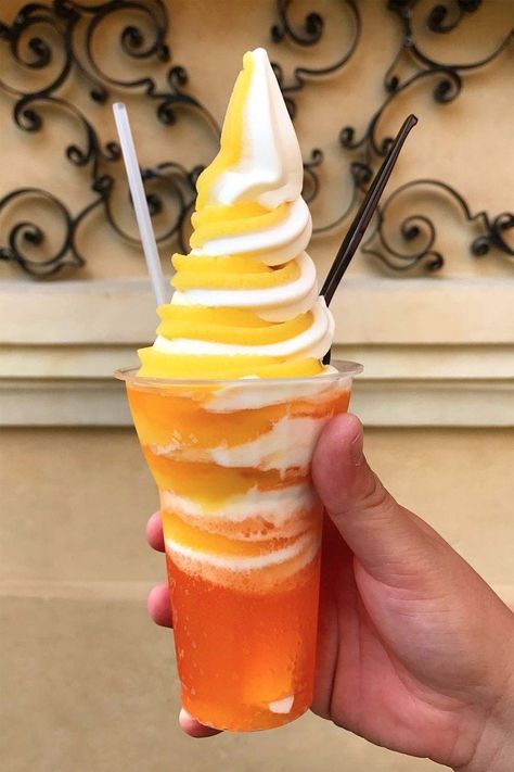 Swirl Ice Cream, Orange Ice Cream, Orange Soda, Disney Day, Cream Soda, Orange Aesthetic, Sweet Delights, Starbucks Drinks, Orange Cream