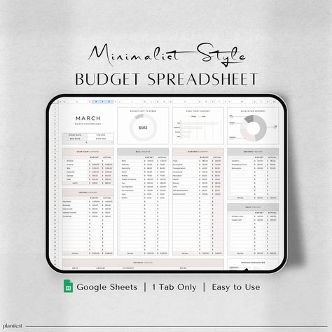 Made Easy Budgeting Made Easy: A Complete Guide to Creating a Budget in Google Sheets Budget Template Biweekly, Budget Planner Worksheet, Budget Planner Excel, Google Sheets Tips, Free Budget Planner, Budget Planner Spreadsheet, Budget Planner Book, Biweekly Budget, Google Sheets Templates