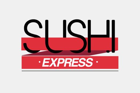 Sushi Express on Behance Logo design Andrea Aldana Sushi Express, Behance Logo, Design Label, Japanese Restaurant, The North Face Logo, Retail Logos, Amazon Logo, Logo Design, Tech Company Logos